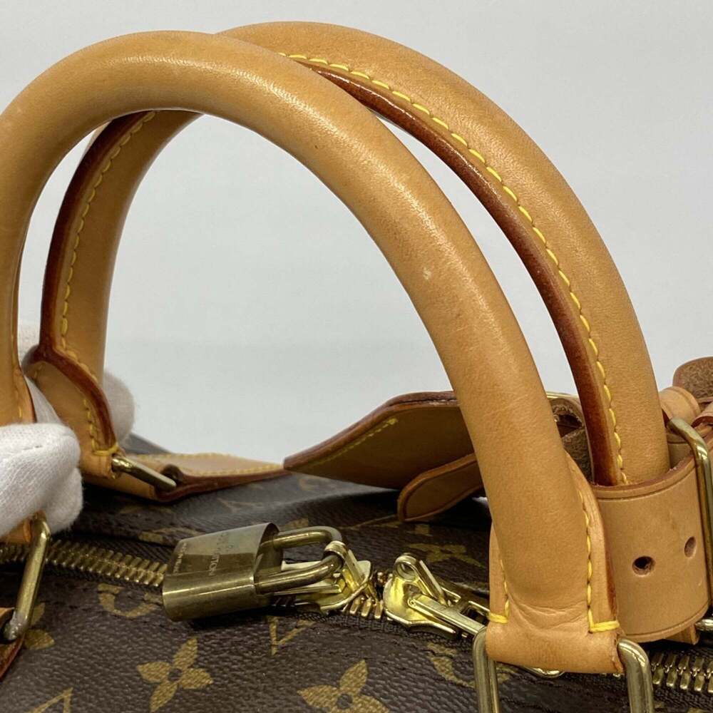 LOUIS VUITTON Brown Monogram Keepall 55 Boston Bag - Picture 7 of 11